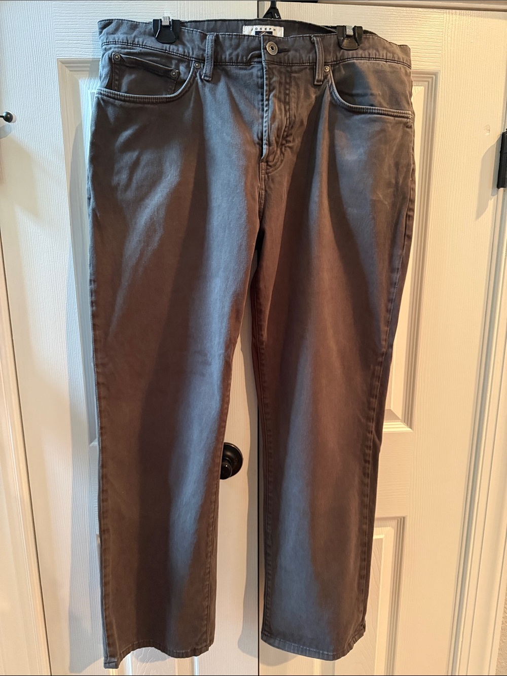 Joseph Abboud Men's Straight-Leg Pants in Dark Gray